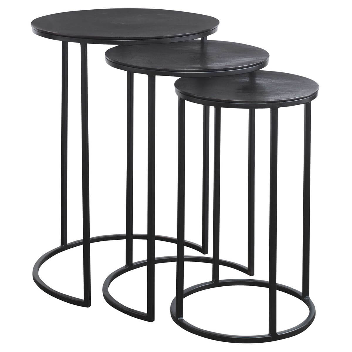NESTING TABLES SET OF THREE 00032w