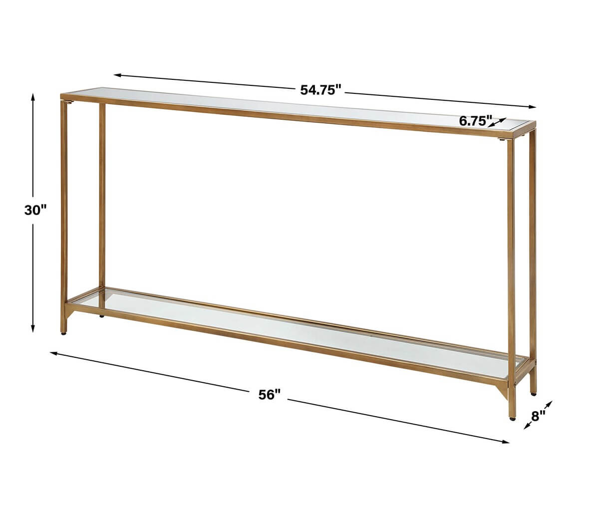 CONSOLE TABLE GOLD FINISH 50032w