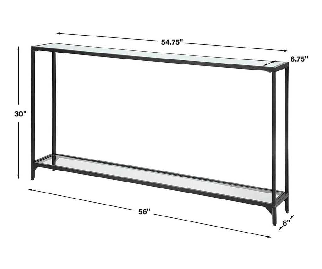 CONSOLE TABLE BLACK FINISH 60032w
