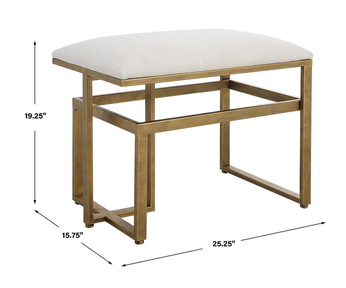 MODERN IRON BENCH 90032w
