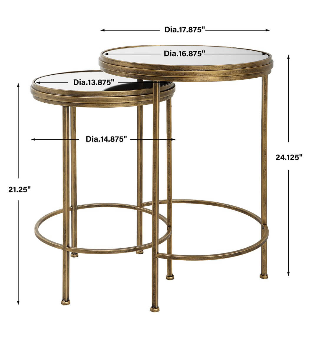 NESTING TABLES SET OF TWO 11032w