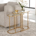 IRON NESTING TABLE SET OF TWO 81032w