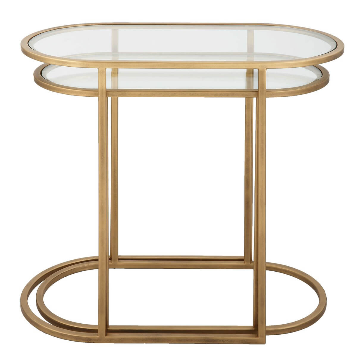 IRON NESTING TABLE SET OF TWO 81032w