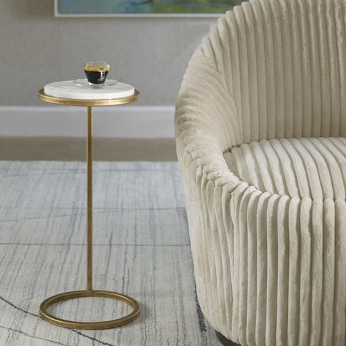 ACCENT TABLE AGED GOLD 33032w