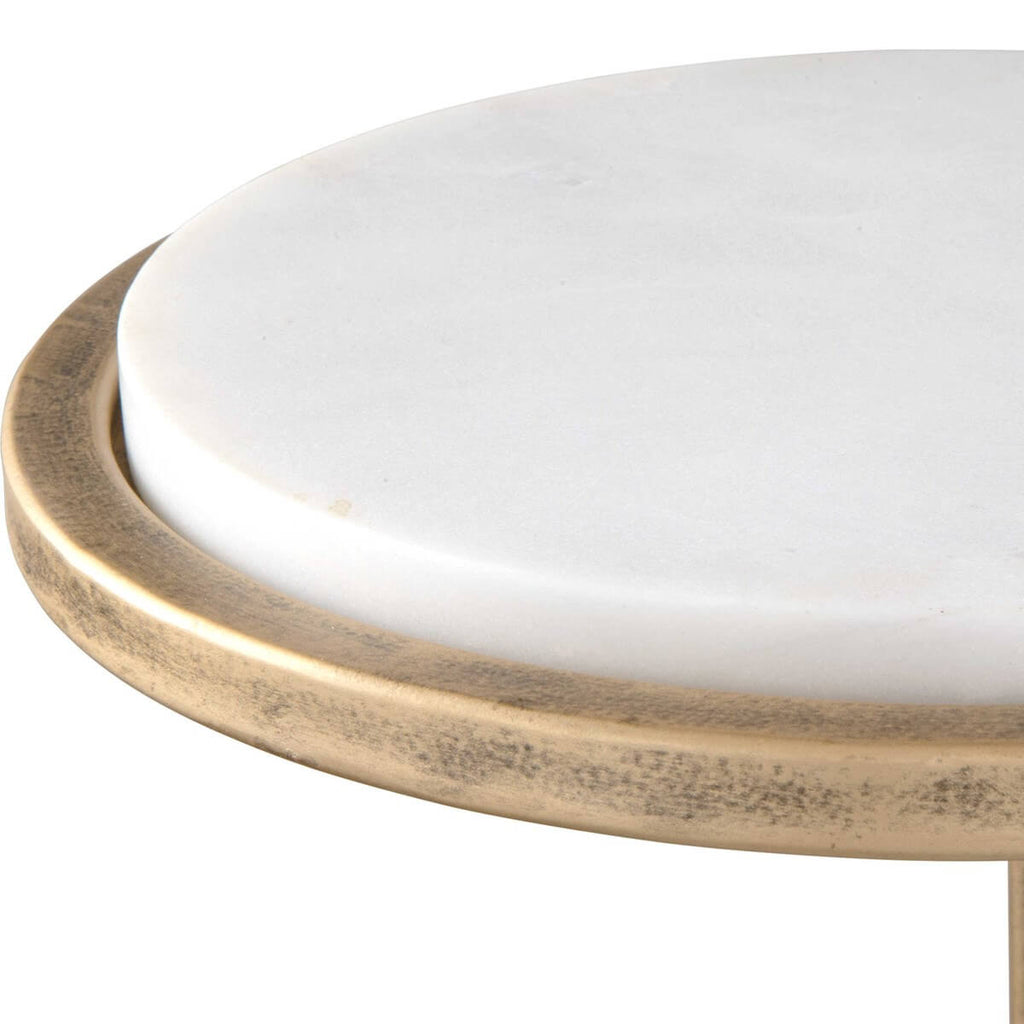 ACCENT TABLE AGED GOLD 33032w