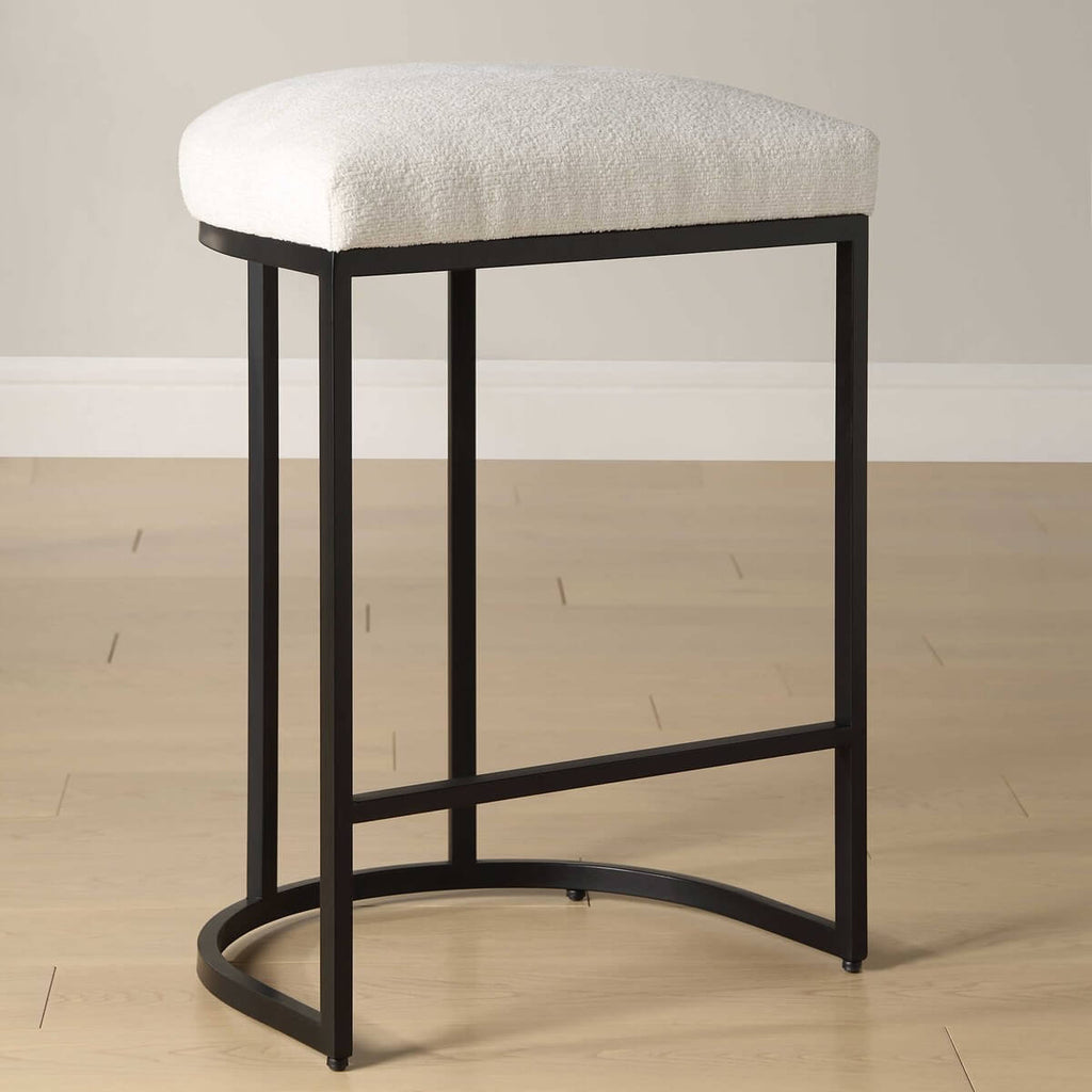 COUNTER STOOL MATTE BLACK 04032w