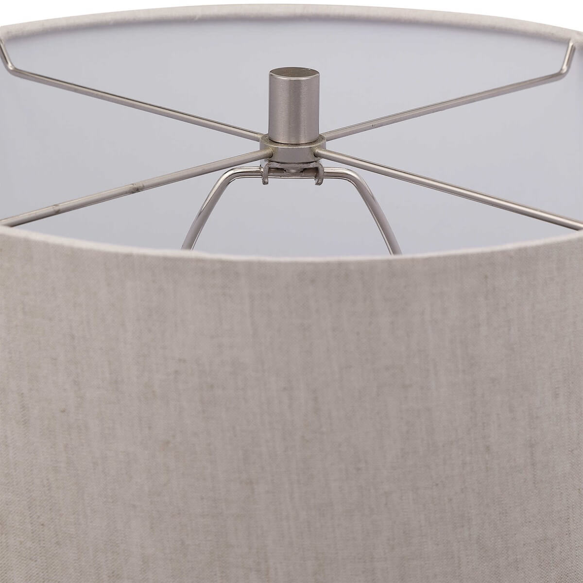 GRAY CERAMIC  TABLE LAMP 1-37062w