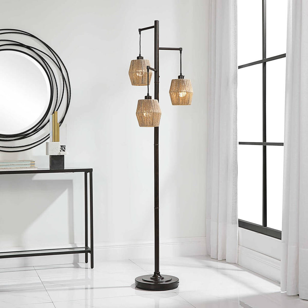 THREE LIGHT FLOOR LAMP 1-97062w