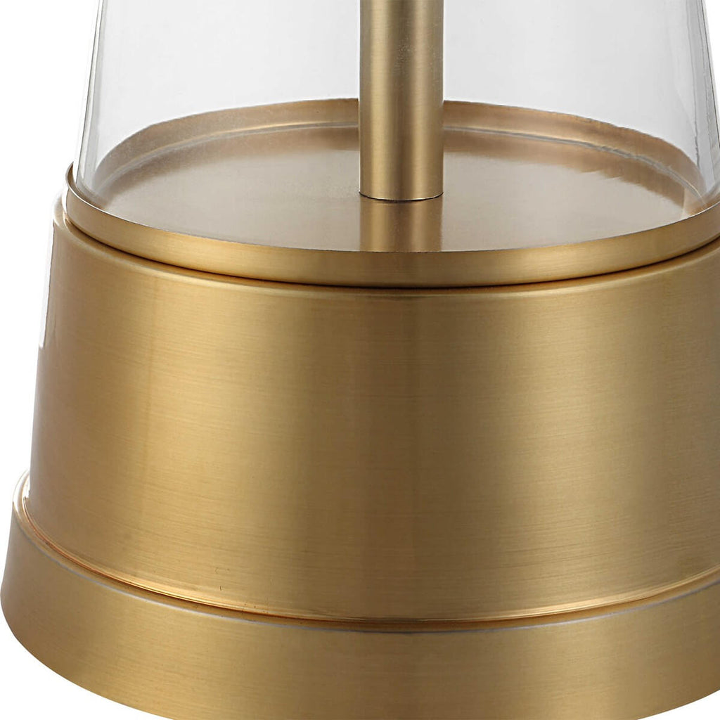 GLASS CONE TABLE LAMP 1-29062w