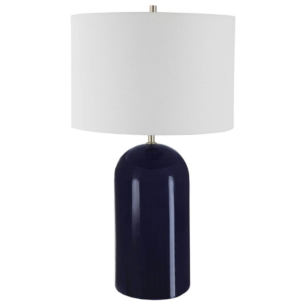 NAVY BLUE TABLE LAMP 1-80162w