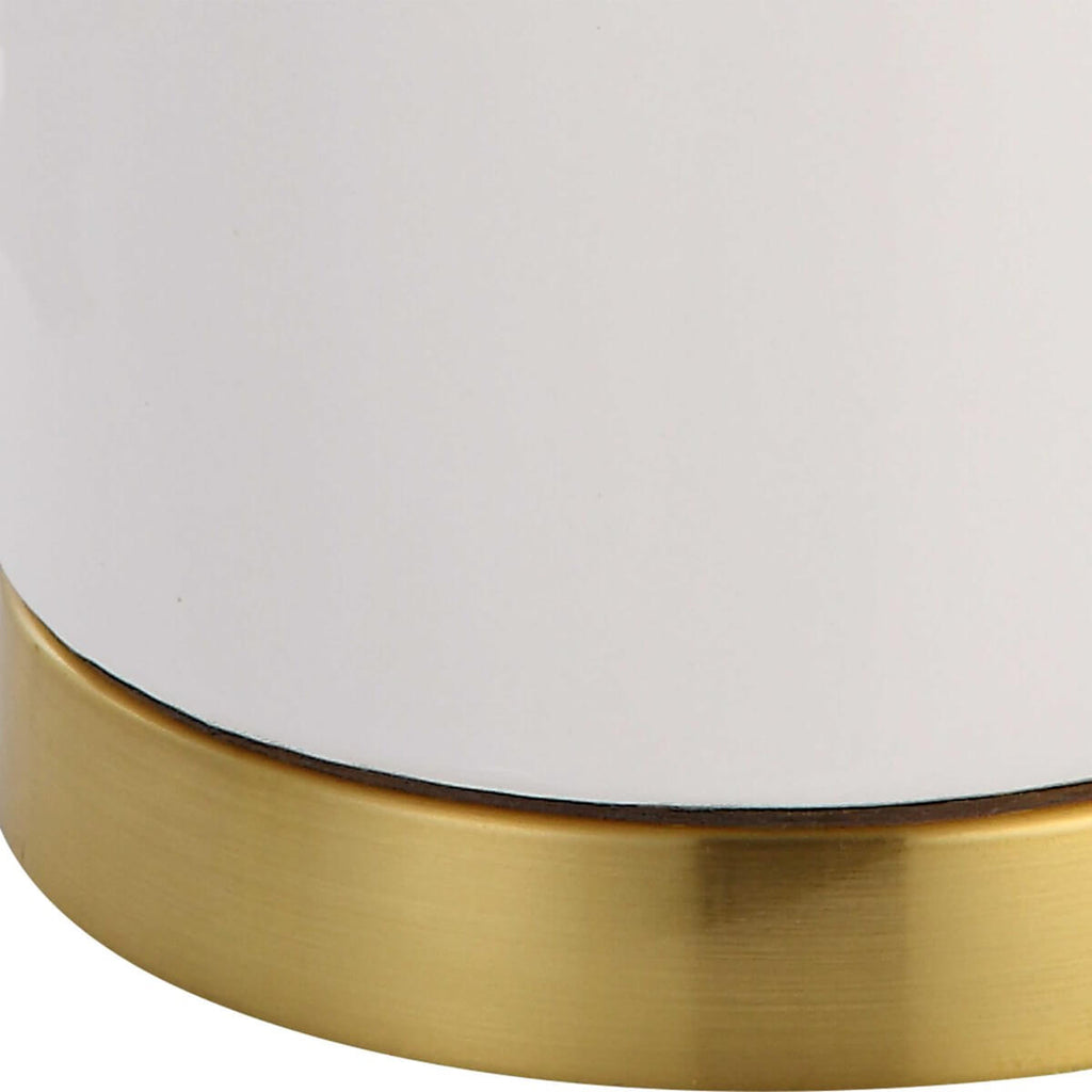 WHITE CERAMIC TABLE LAMP 1-31162w