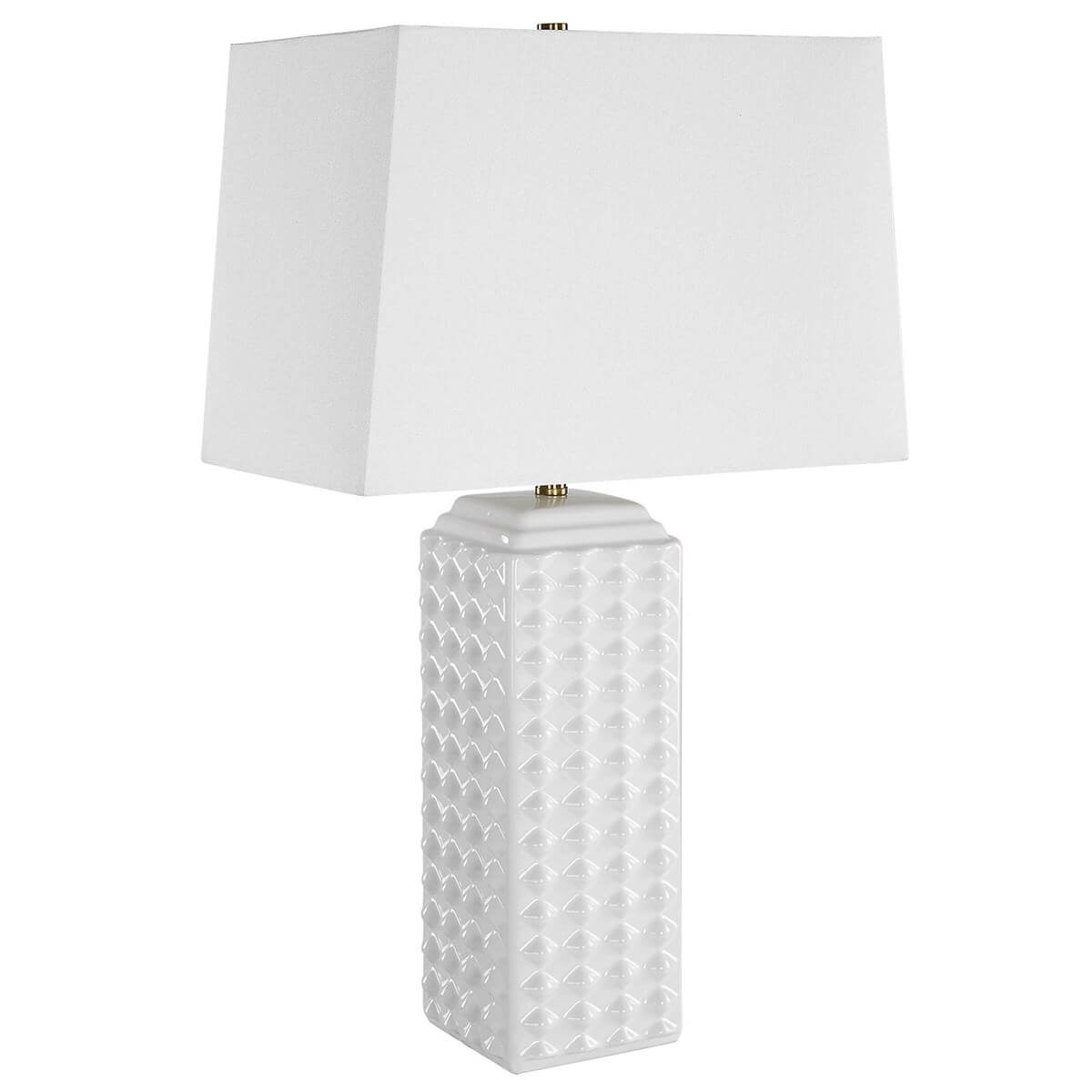 SQUARE CERAMIC TABLE LAMP 1-41162w