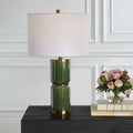 GREEN CERAMIC TABLE LAMP 1-81162w