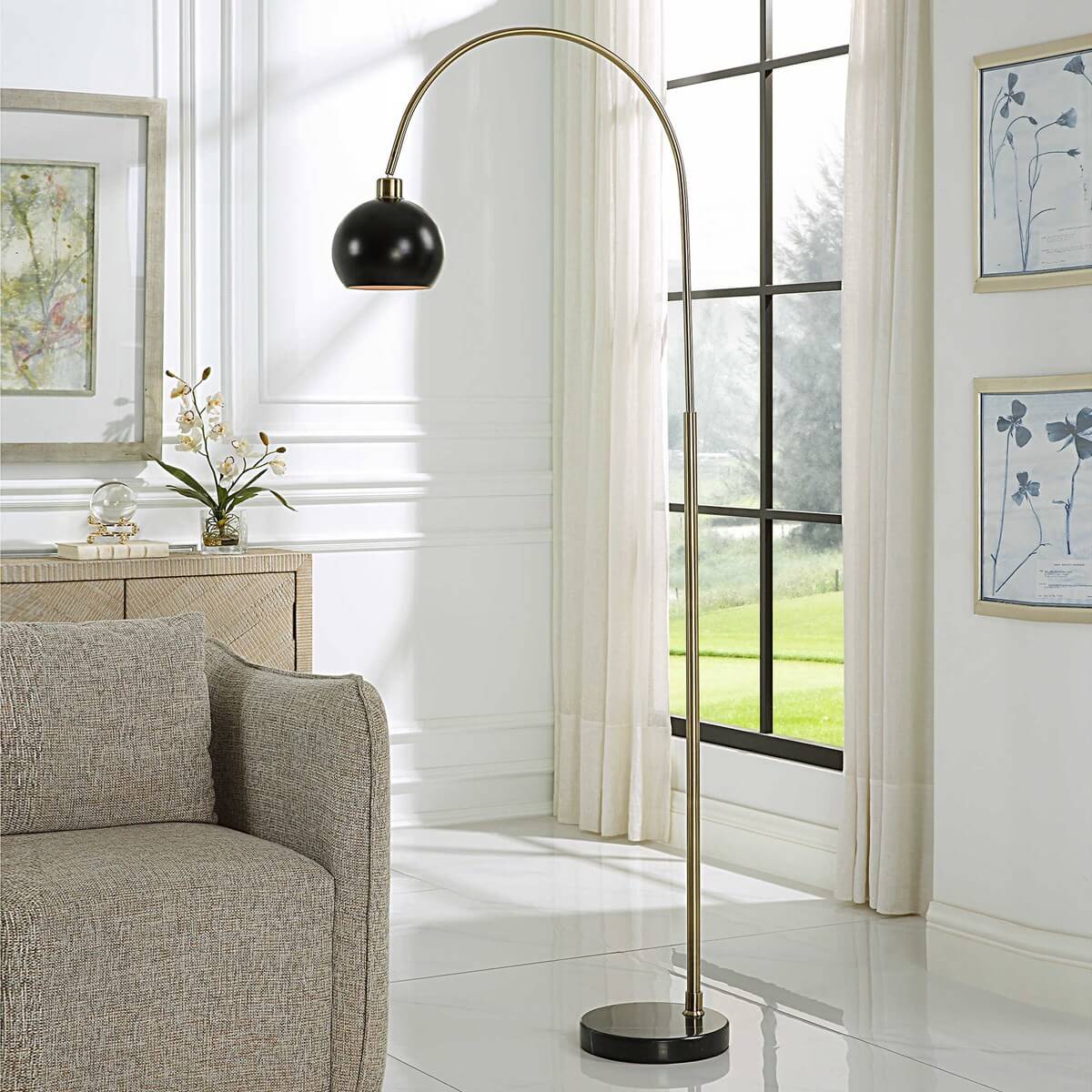 ARCHED FLOOR LAMP 1-02162w