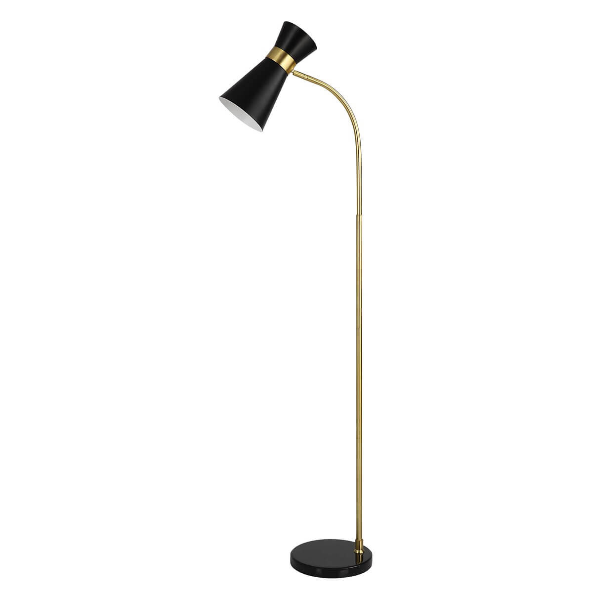 BLACK FLOOR LAMP 1-22162w