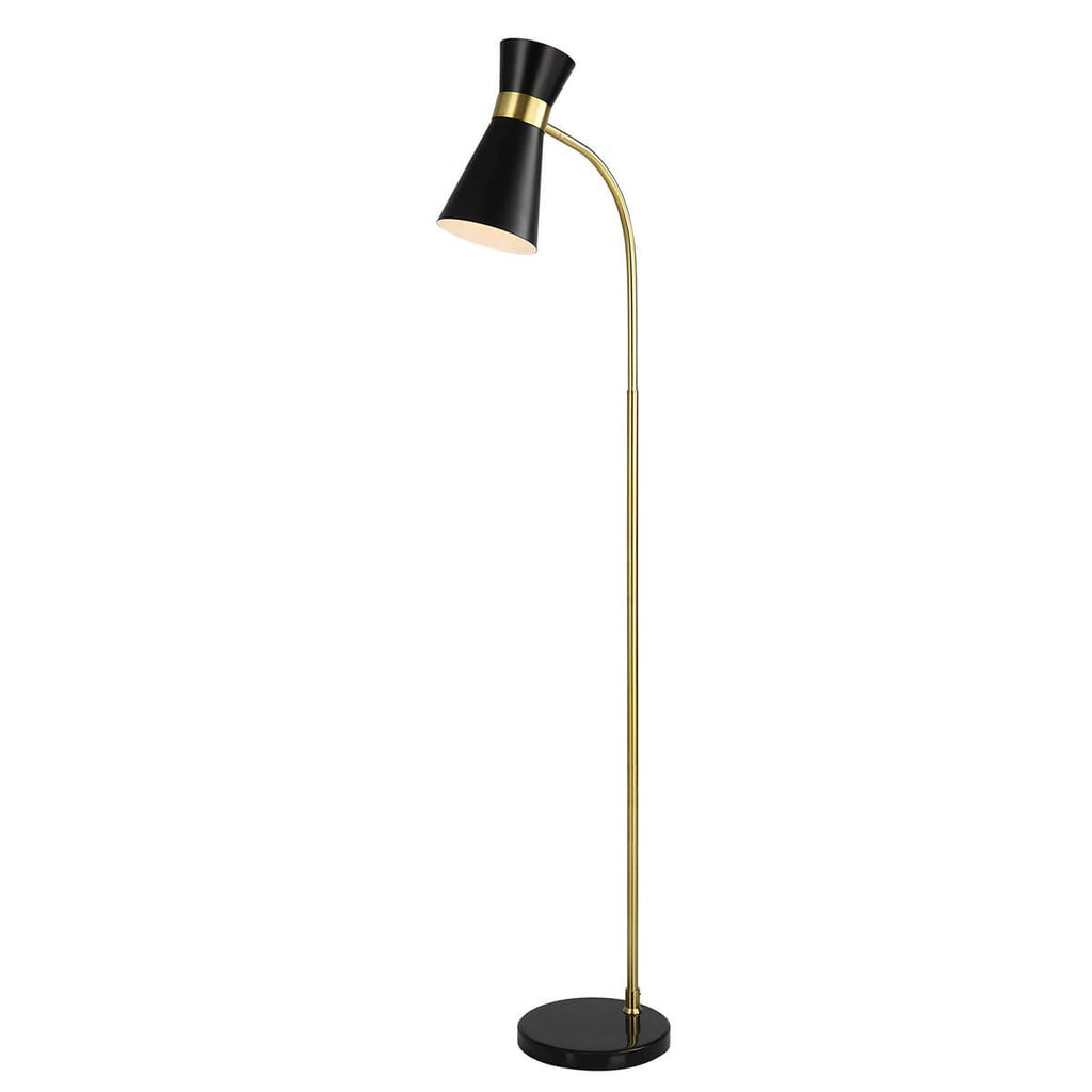 BLACK FLOOR LAMP 1-22162w