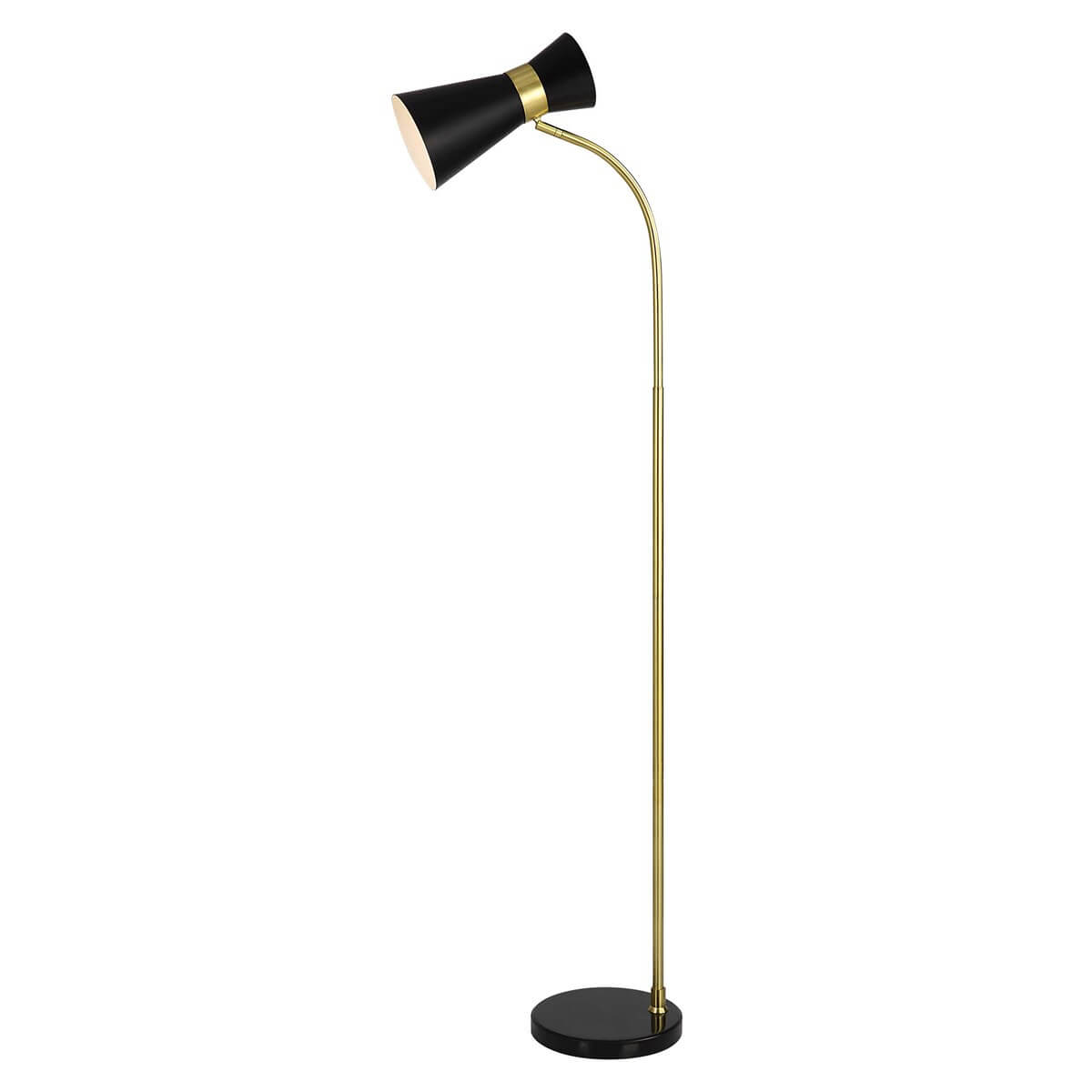 BLACK FLOOR LAMP 1-22162w