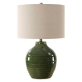 GREEN TABLE LAMP 1-14162w