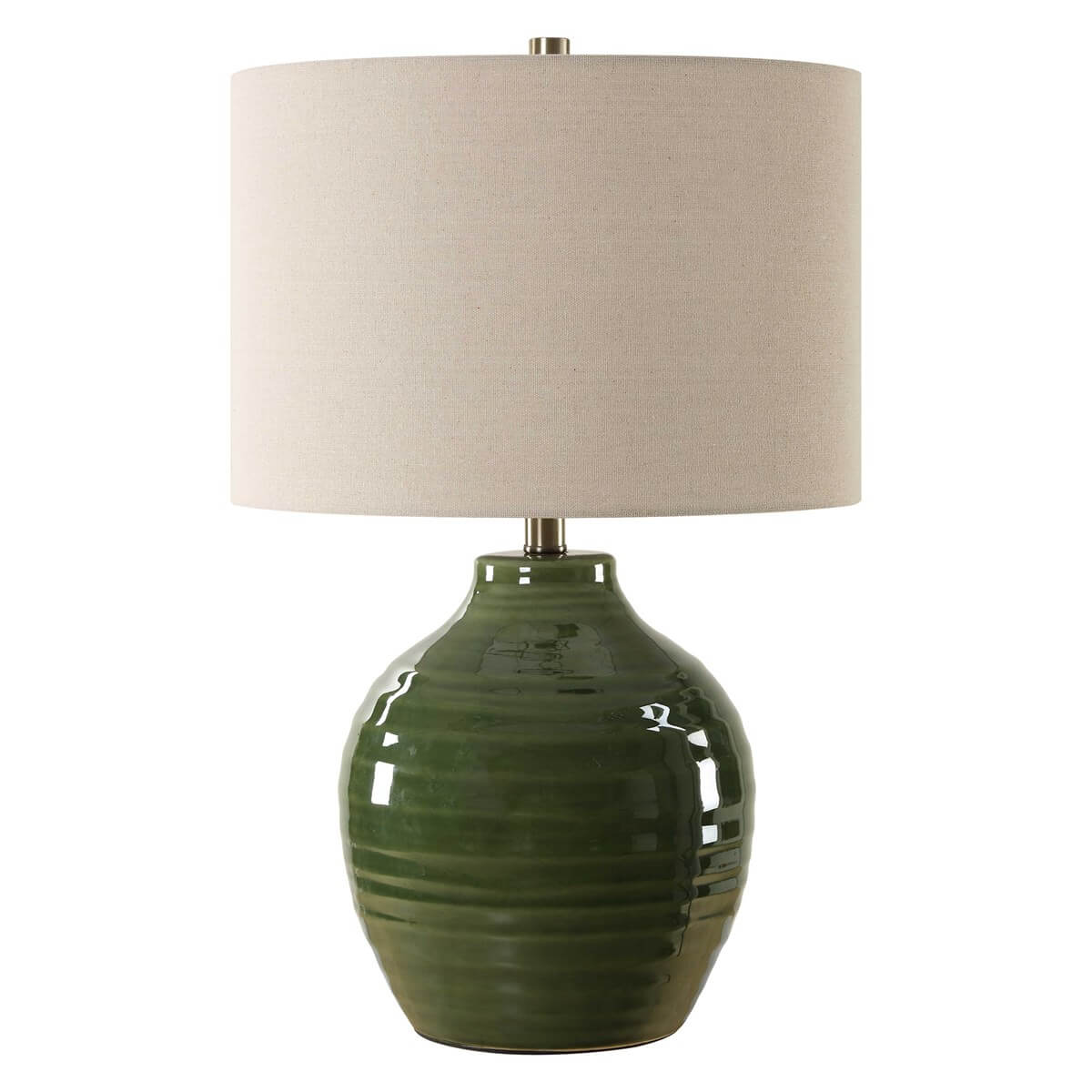 GREEN TABLE LAMP 1-14162w