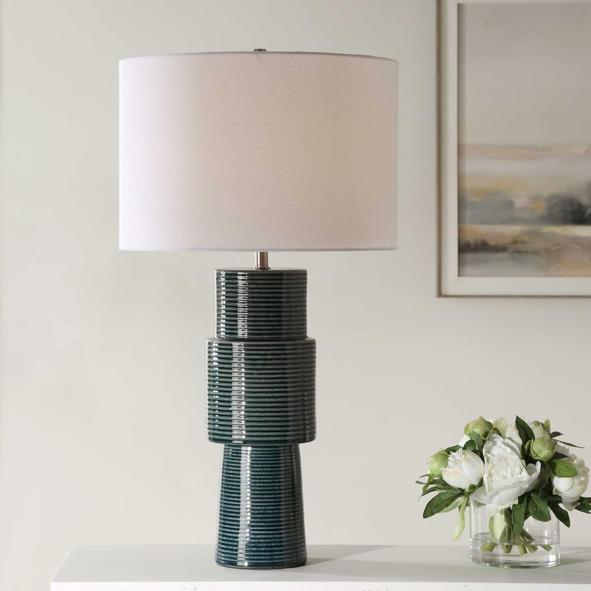 CERAMIC TABLE LAMP 1-24162w