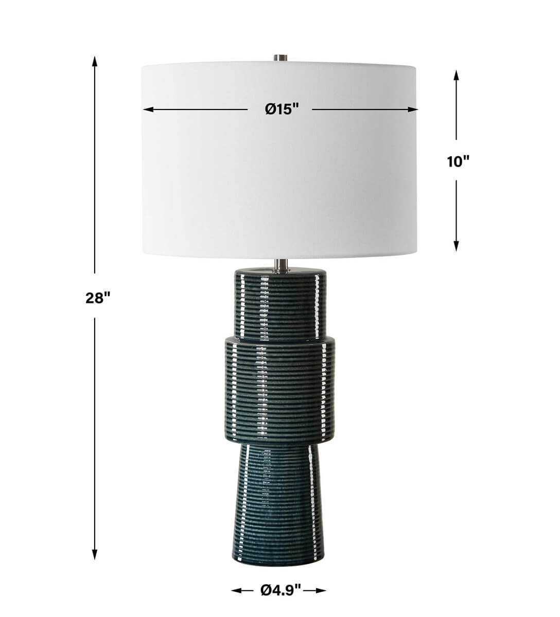 CERAMIC TABLE LAMP 1-24162w