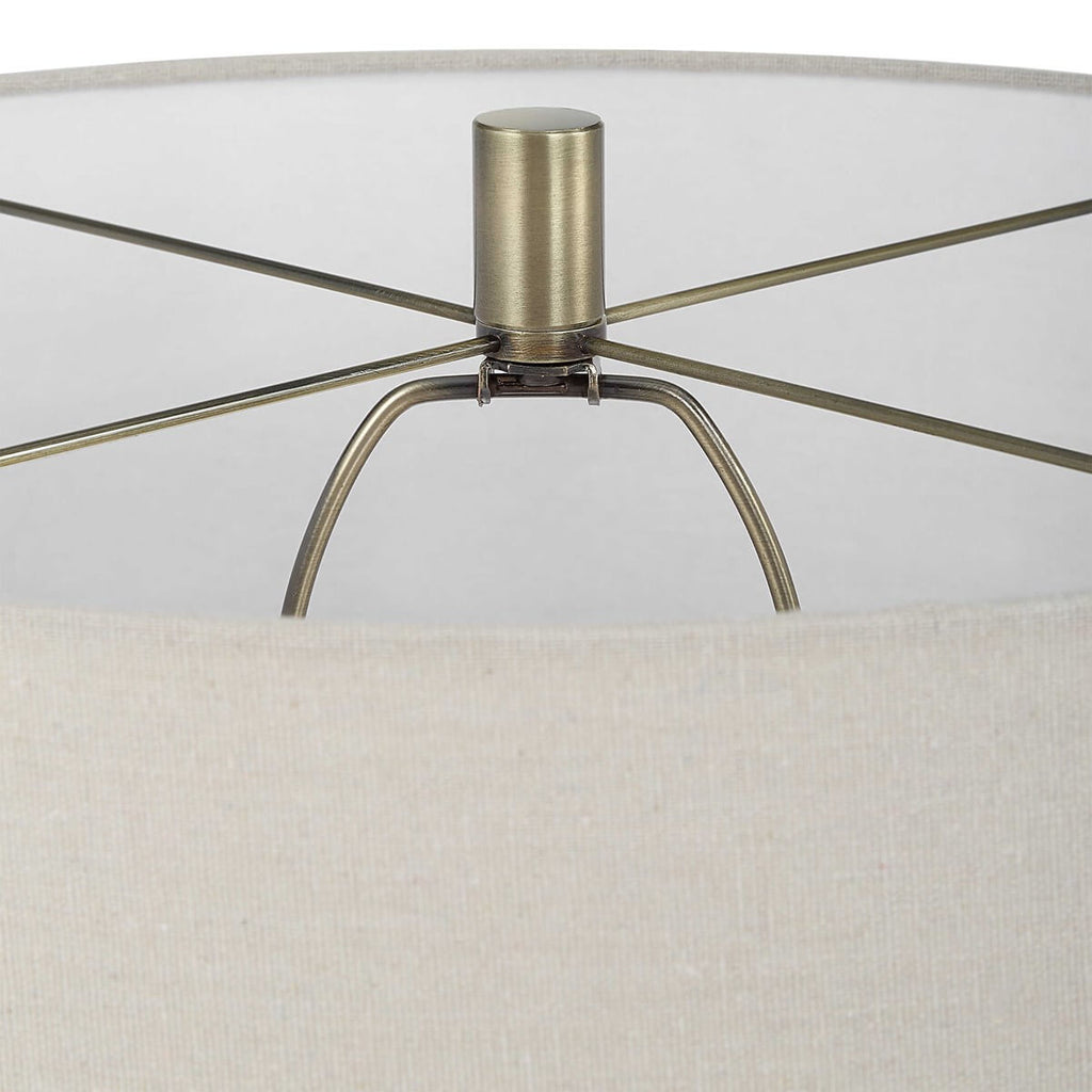 ANTIQUE BRASS FLOOR LAMP 1-35162w