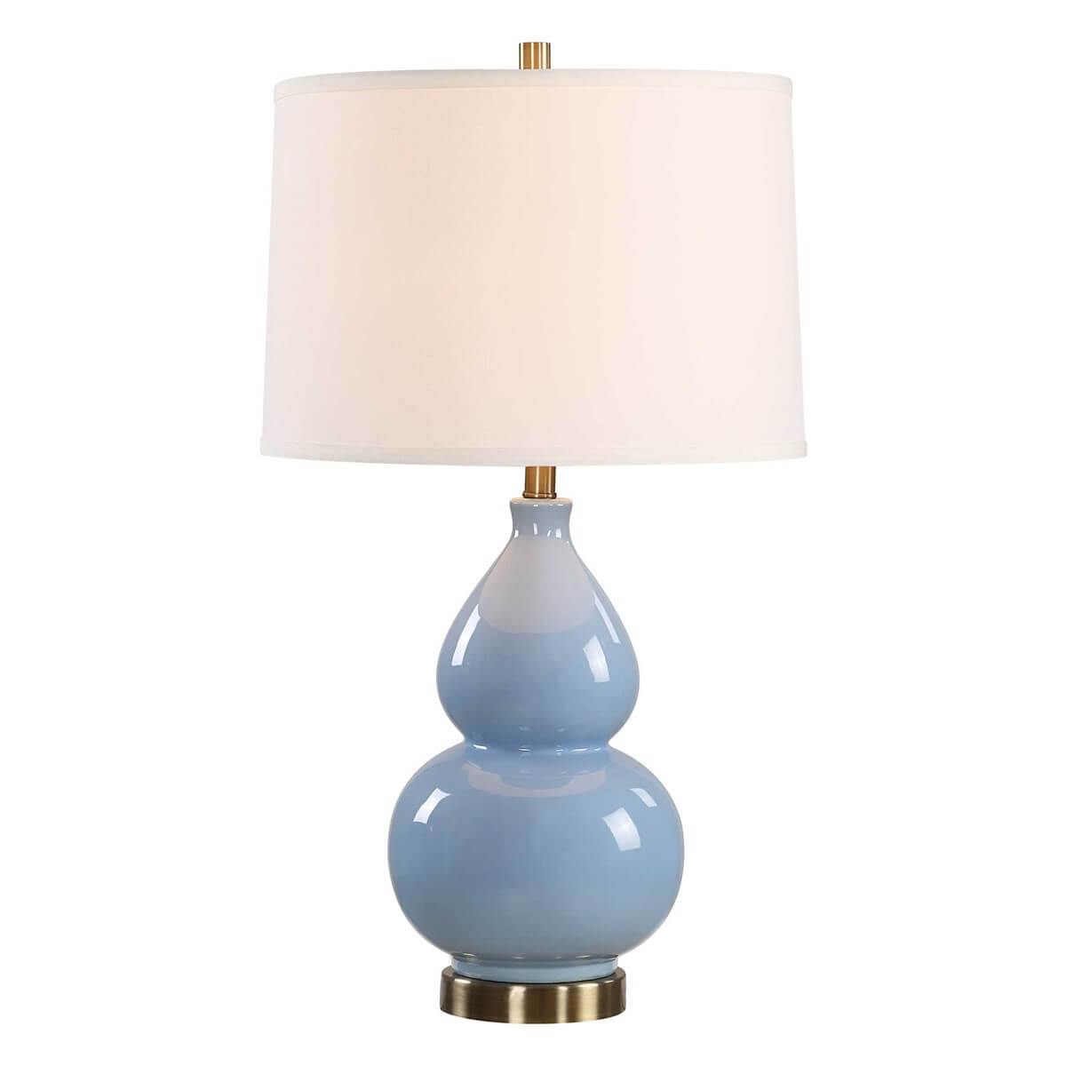 SERENE BLUE CERAMIC TABLE LAMP 1-55162w