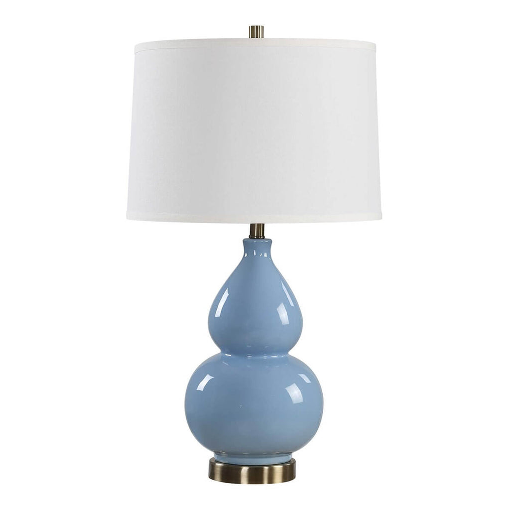SERENE BLUE CERAMIC TABLE LAMP 1-55162w