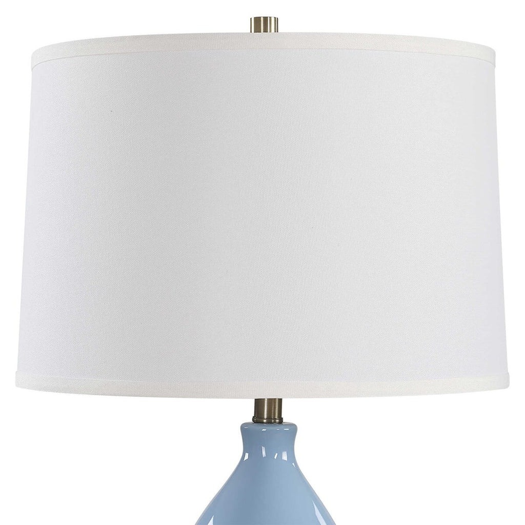 SERENE BLUE CERAMIC TABLE LAMP 1-55162w