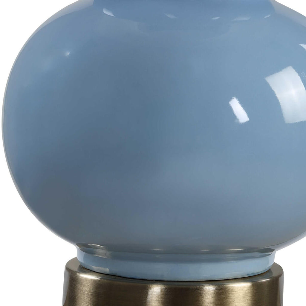 SERENE BLUE CERAMIC TABLE LAMP 1-55162w