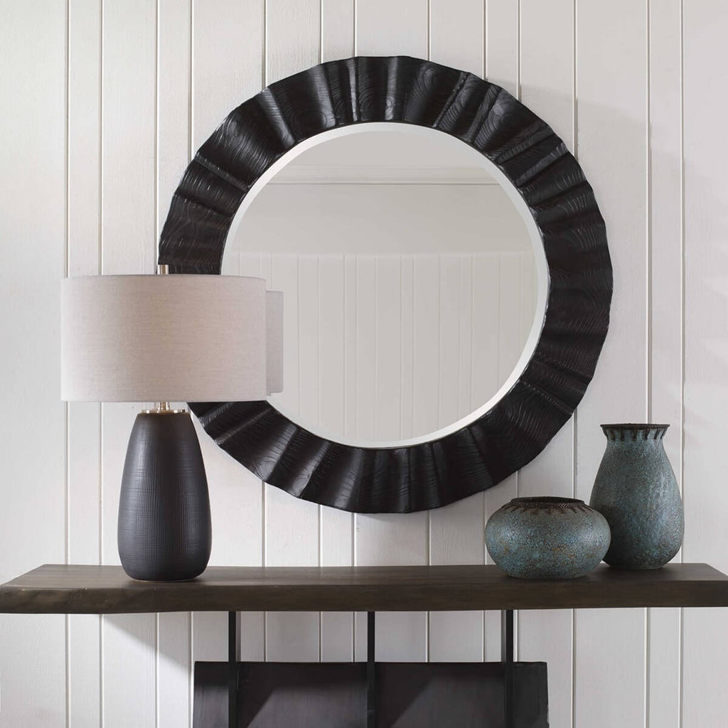 UTTERMOST CARIBOU ROUND MIRROR 09798