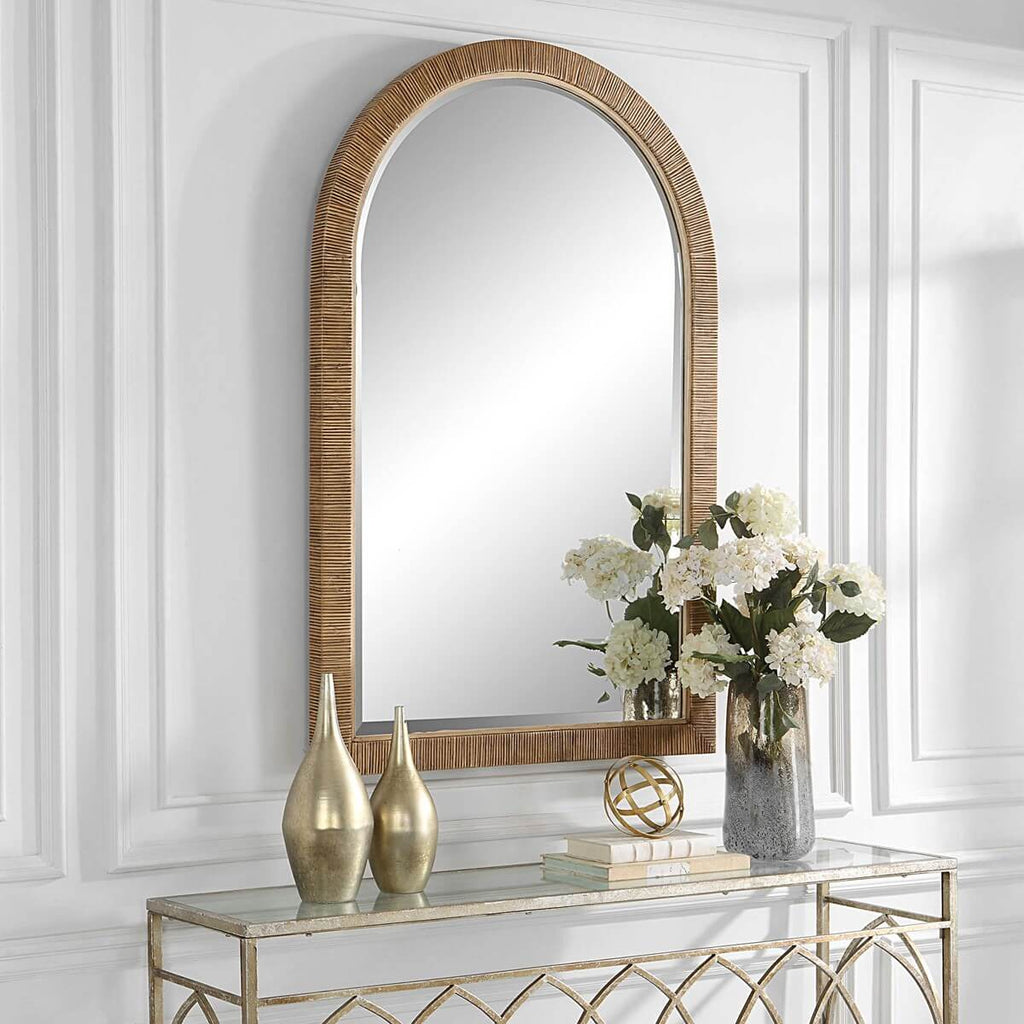 UTTERMOST CAPE ARCH MIRROR NATURAL 09856