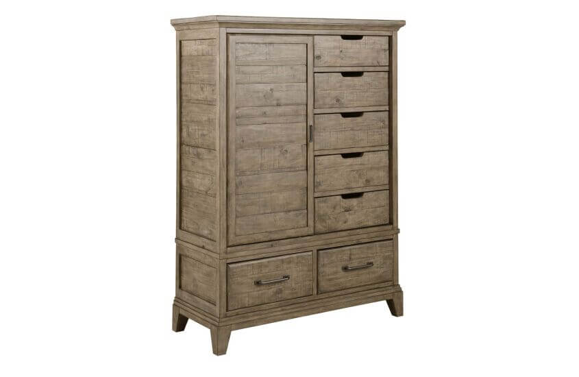 KINCAID PLANK ROAD WHEELER DOOR CHEST STONE 706-250S