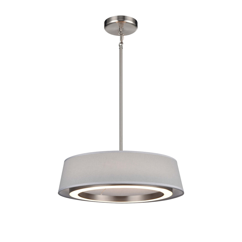 DVI LIGHTING CELENE LED 18" PENDANT SATIN NICKEL DVP41008SN-GY-CCT