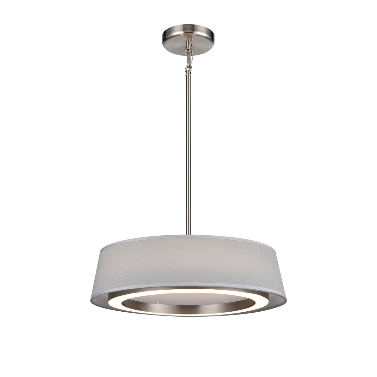 DVI LIGHTING CELENE LED 18" PENDANT SATIN NICKEL DVP41008SN-GY-CCT