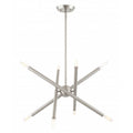 LIVEX LIGHTING Soho Chandelier Brushed Nickel 46774-91