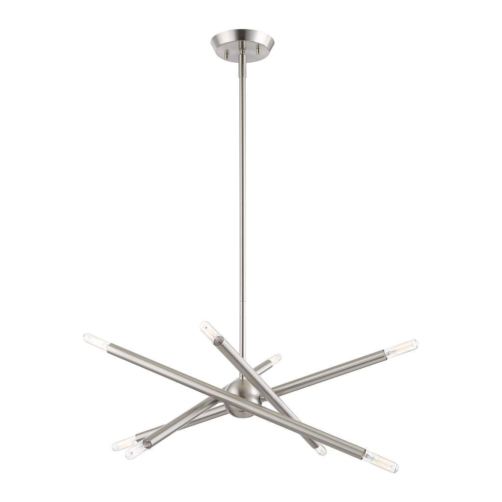 LIVEX LIGHTING Soho Chandelier Brushed Nickel 46774-91