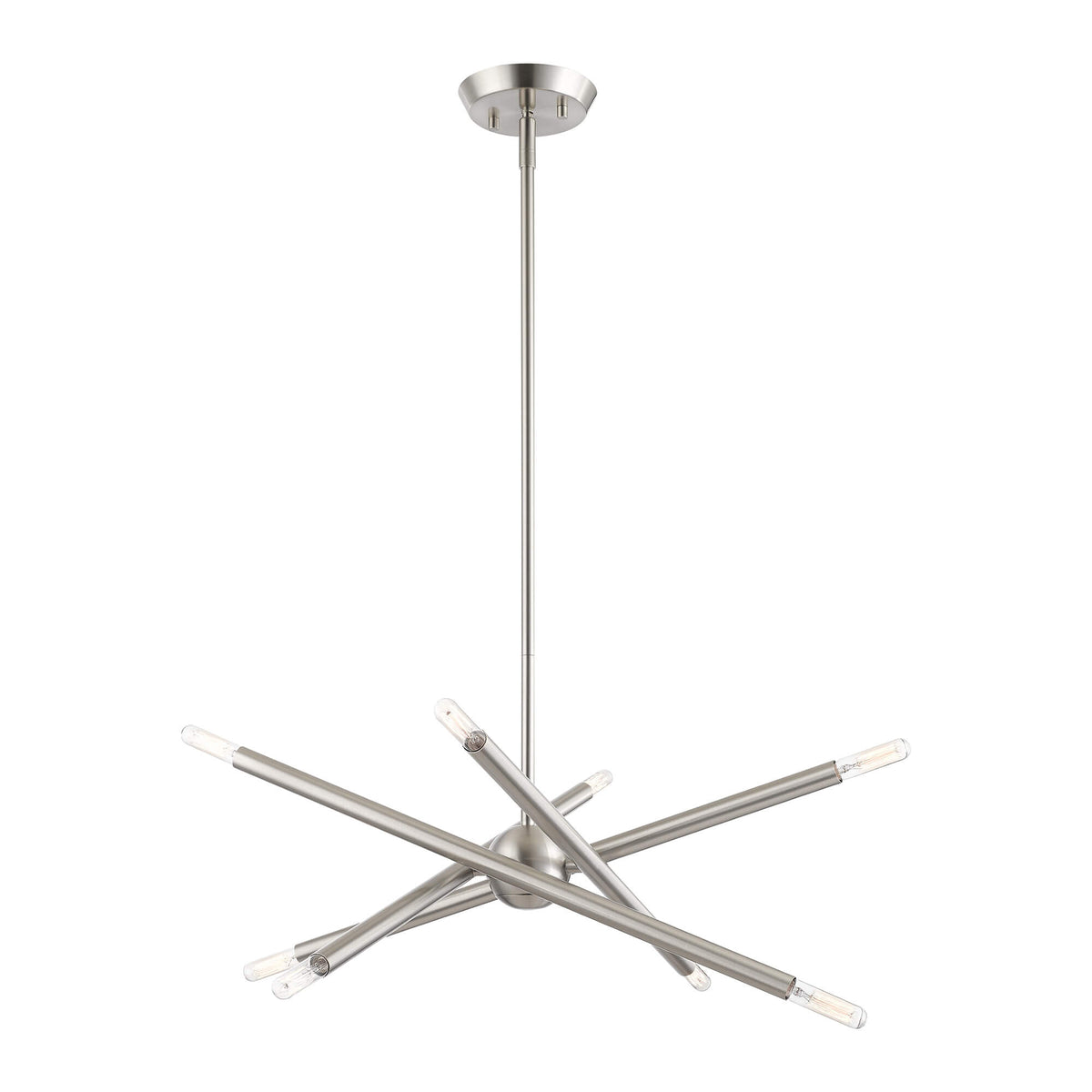 LIVEX LIGHTING Soho Chandelier Brushed Nickel 46774-91
