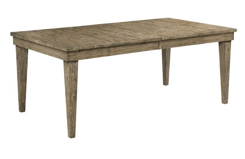 KINCAID PLANK ROAD RANKIN RECTANGULAR LEG TABLE STONE 706-744S