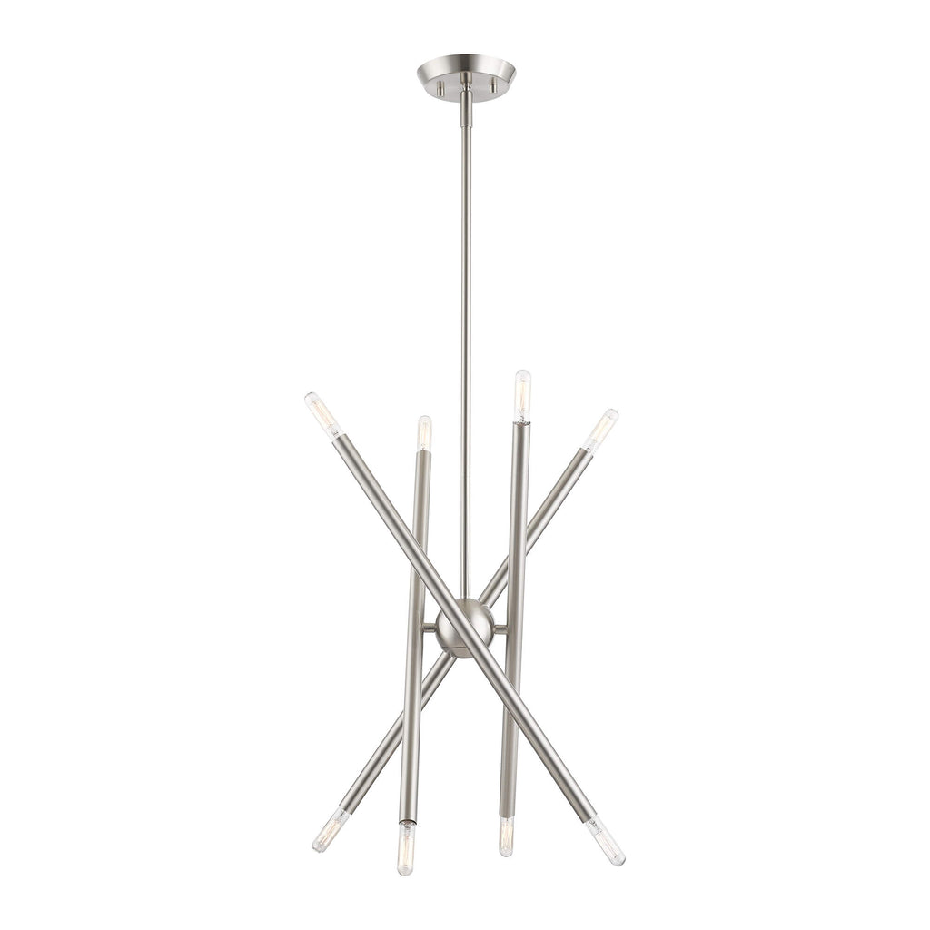 LIVEX LIGHTING Soho Chandelier Brushed Nickel 46774-91