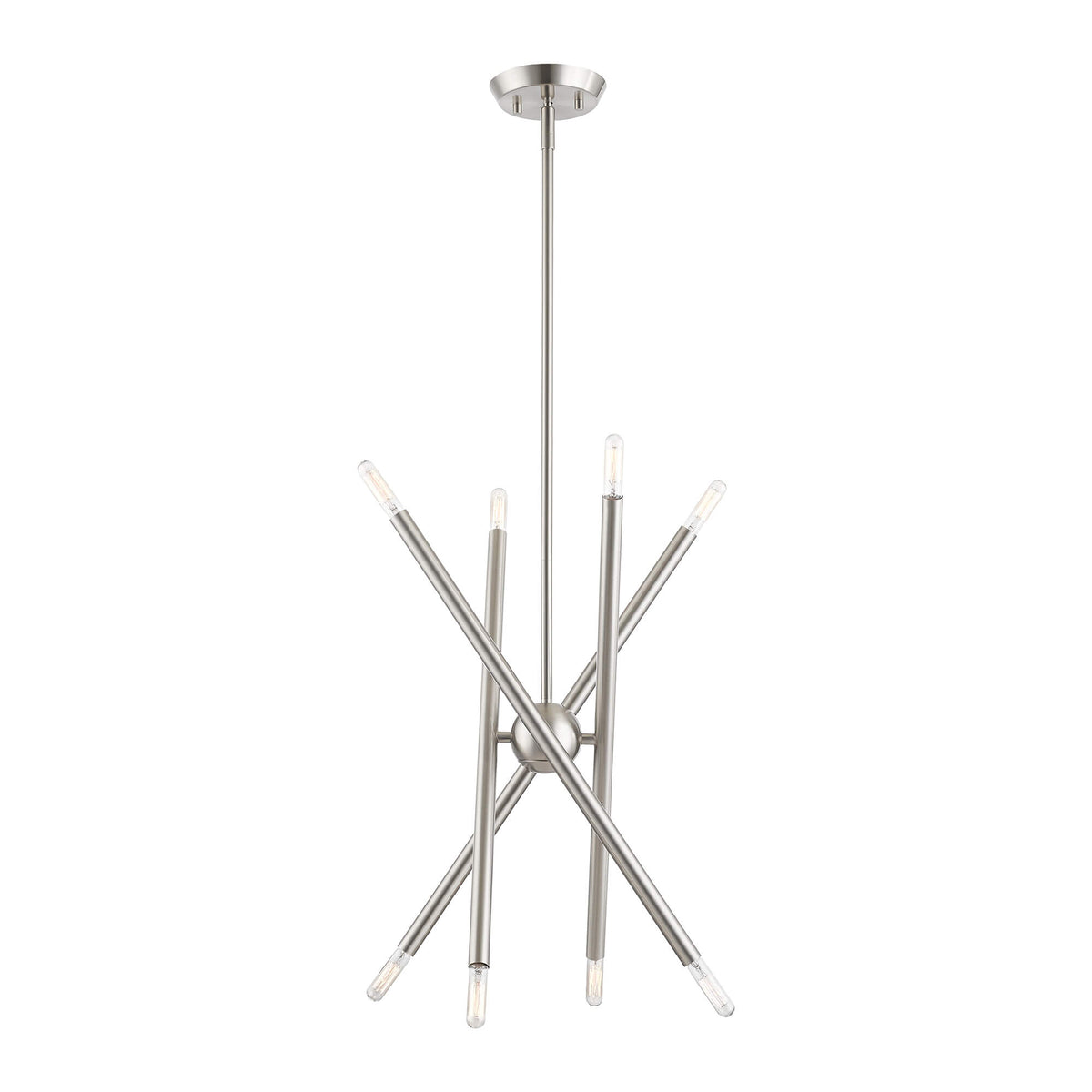 LIVEX LIGHTING Soho Chandelier Brushed Nickel 46774-91